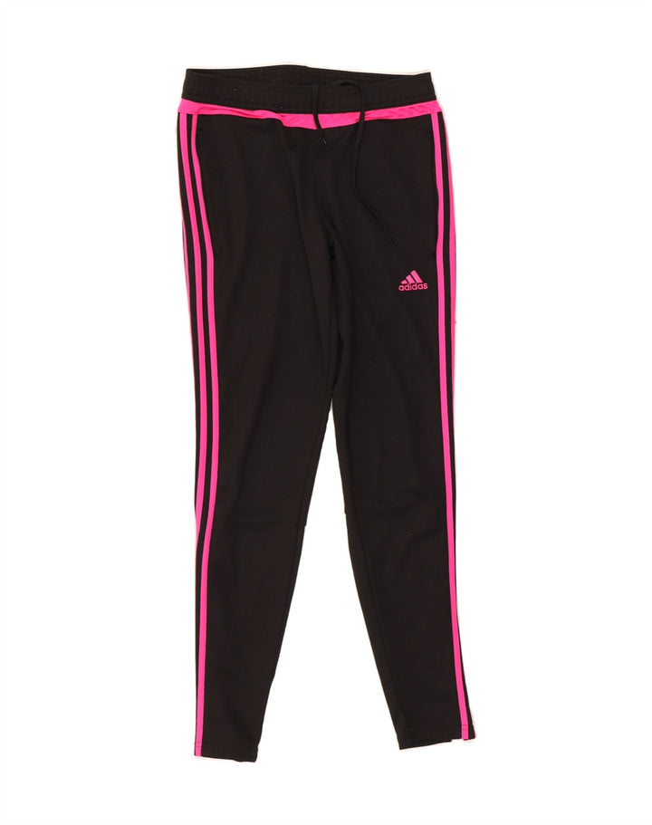 ADIDAS Womens Climacool Tracksuit Trousers UK 8/10 Small  Black Polyester Vintage Adidas and Second-Hand Adidas from Messina Hembry 