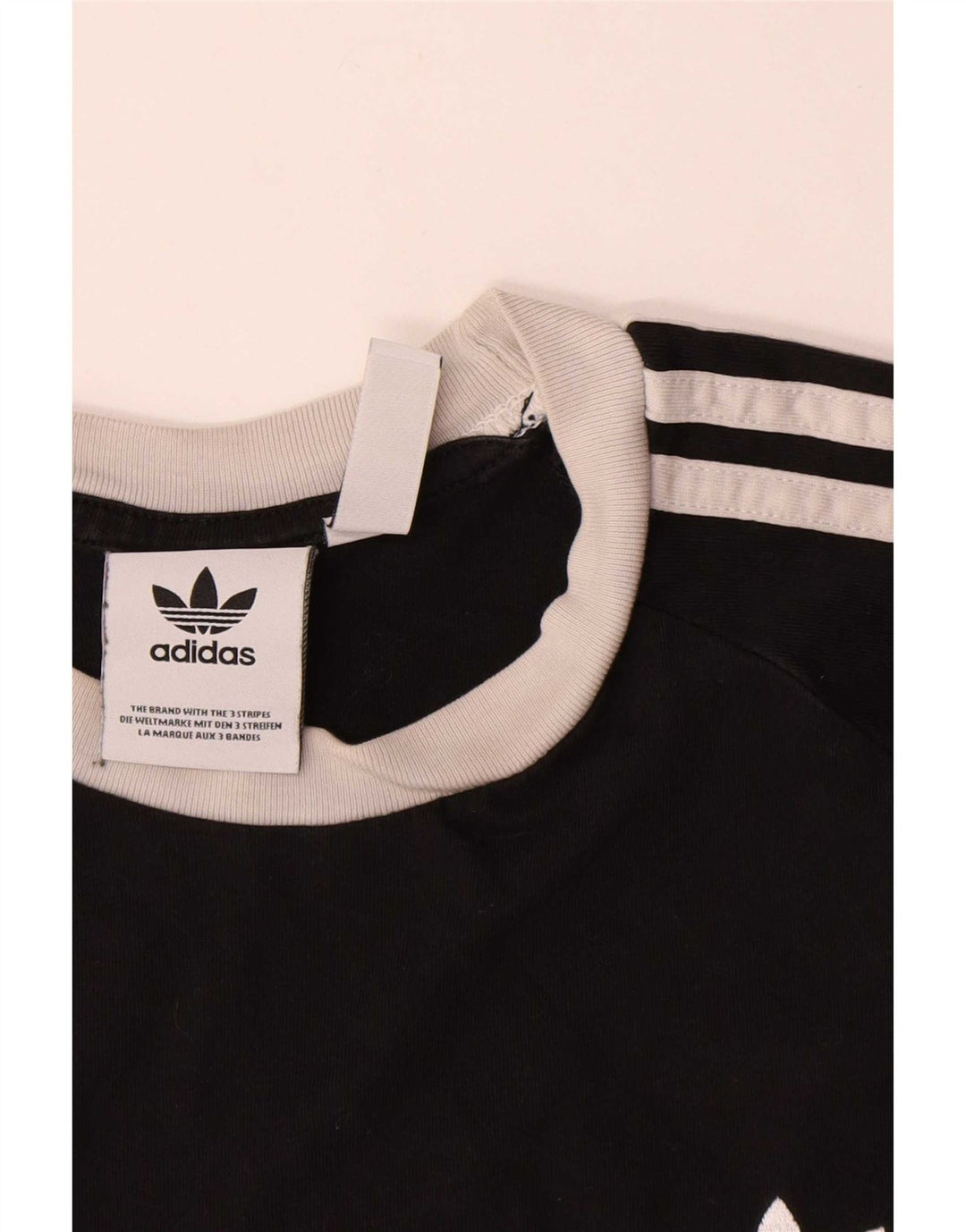 T-shirt Adidas da uomo Top Small in cotone nero
