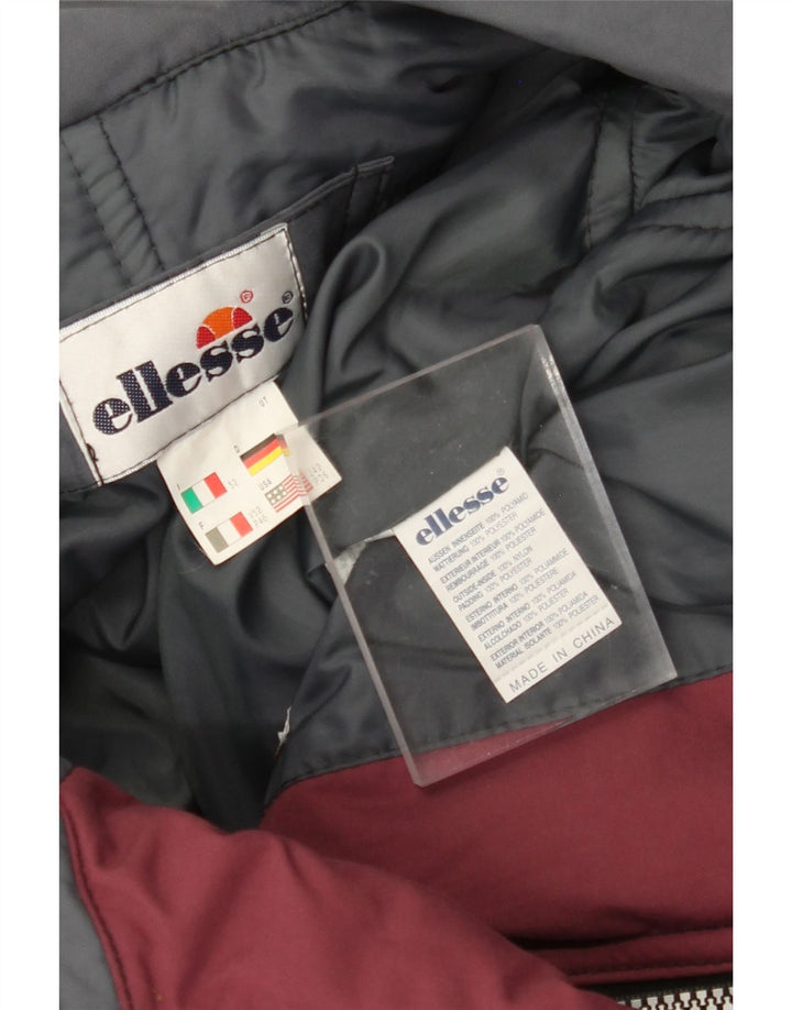 Tuta da sci da uomo ELLESSE IT 52 XL Poliammide color block bordeaux