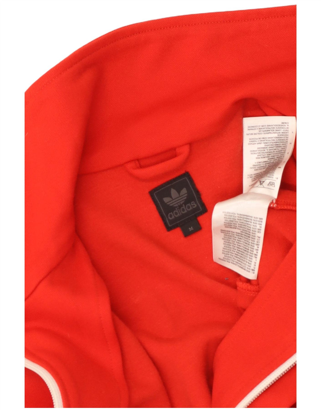 Giacca da ginnastica da donna Adidas UK 12 Medium Red Cotton