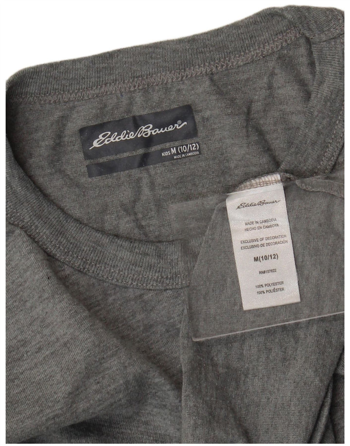 Maglietta da ragazzo Eddie Bauer Top 10-11 anni Poliestere grigio medio