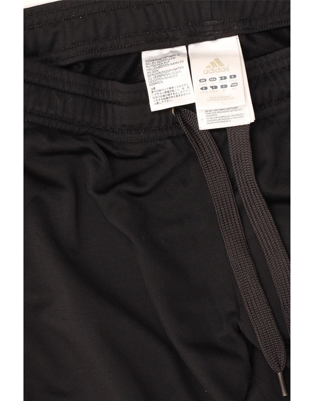 Pantaloni da tuta da donna ADIDAS UK 8/10 Small Nero Poliestere