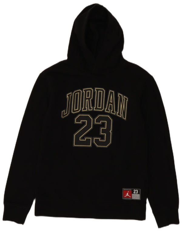 Felpa con cappuccio grafica Jordan da ragazzo 13-14 anni XL in cotone nero