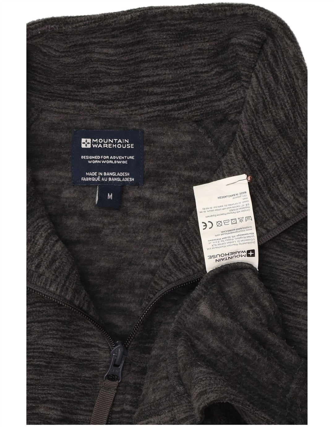 MOUNTAIN WAREHOUSE Giacca in pile da uomo UK 38 Poliestere grigio medio