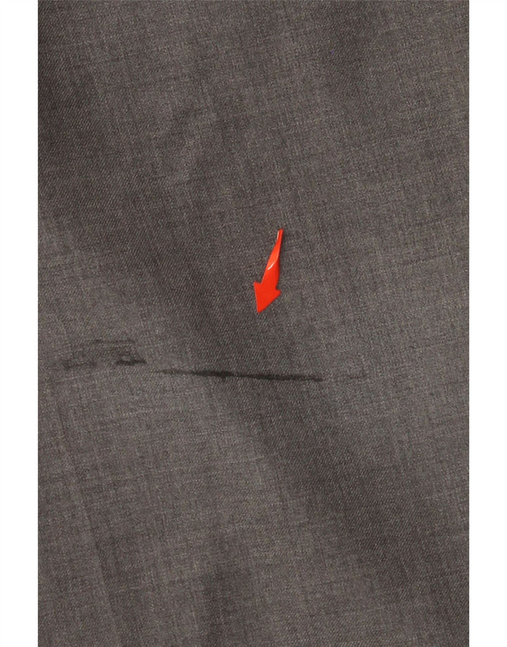 Pantaloni da abito da uomo con pegging NAUTICA W38 L32 in lana grigia