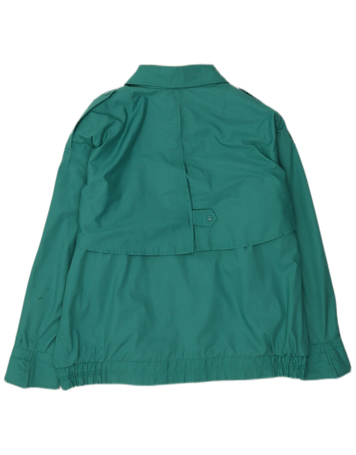 Giacca utilitaria oversize da donna vintage EU 40 poliestere verde medio