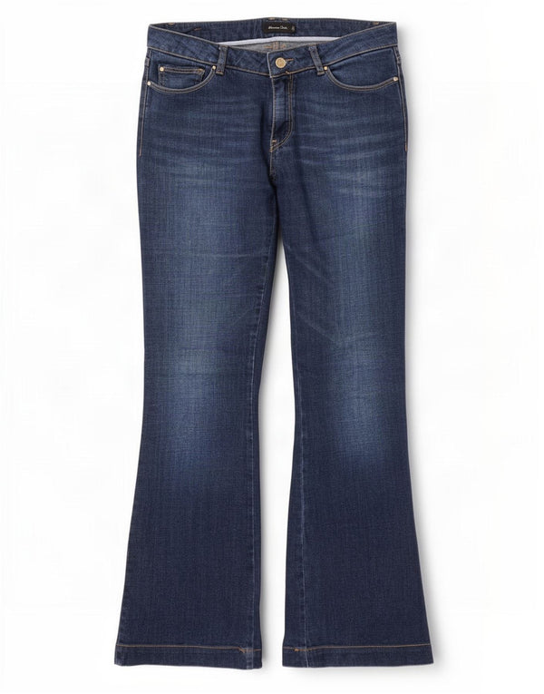 Jeans bootcut da donna Massimo Dutti EU 40 Medio W30 L30 Cotone blu navy