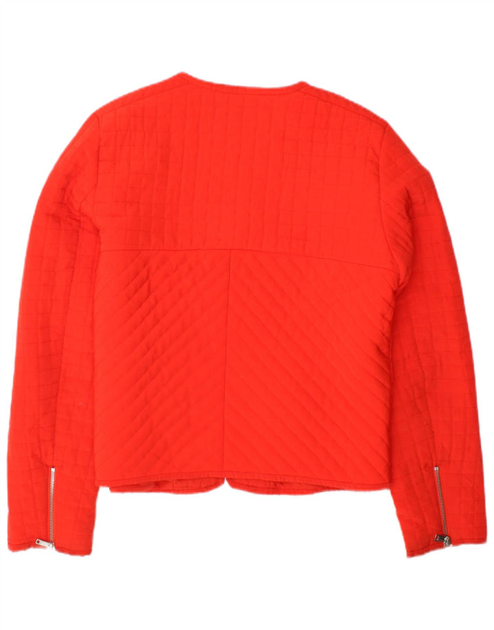 Giacca trapuntata Trafaluc da donna Zara UK 16 grande poliestere arancione