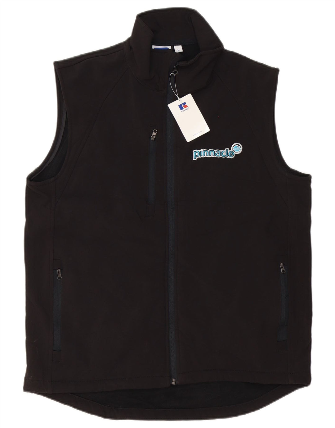Giacca da ginnastica grafica da uomo Russell Athletic, grande, nera