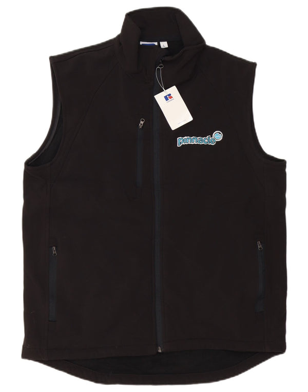 Giacca da ginnastica grafica da uomo Russell Athletic, grande, nera