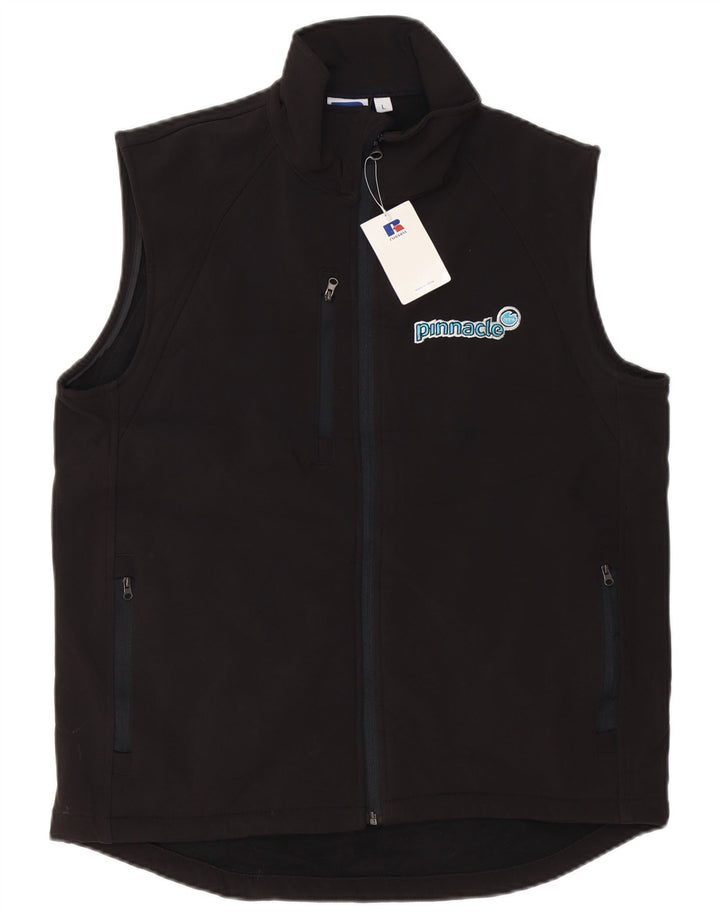 Giacca da ginnastica grafica da uomo Russell Athletic, grande, nera