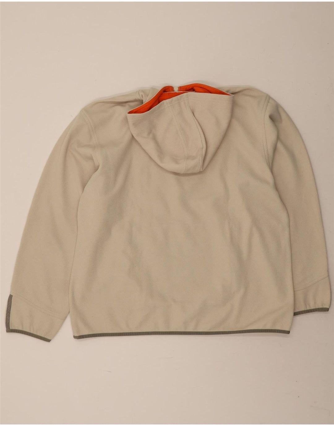Felpa con cappuccio da uomo Adidas con zip e collo XL in poliestere beige