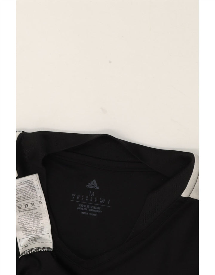 T-shirt Adidas Aeroready da uomo Top in poliestere color block medio nero