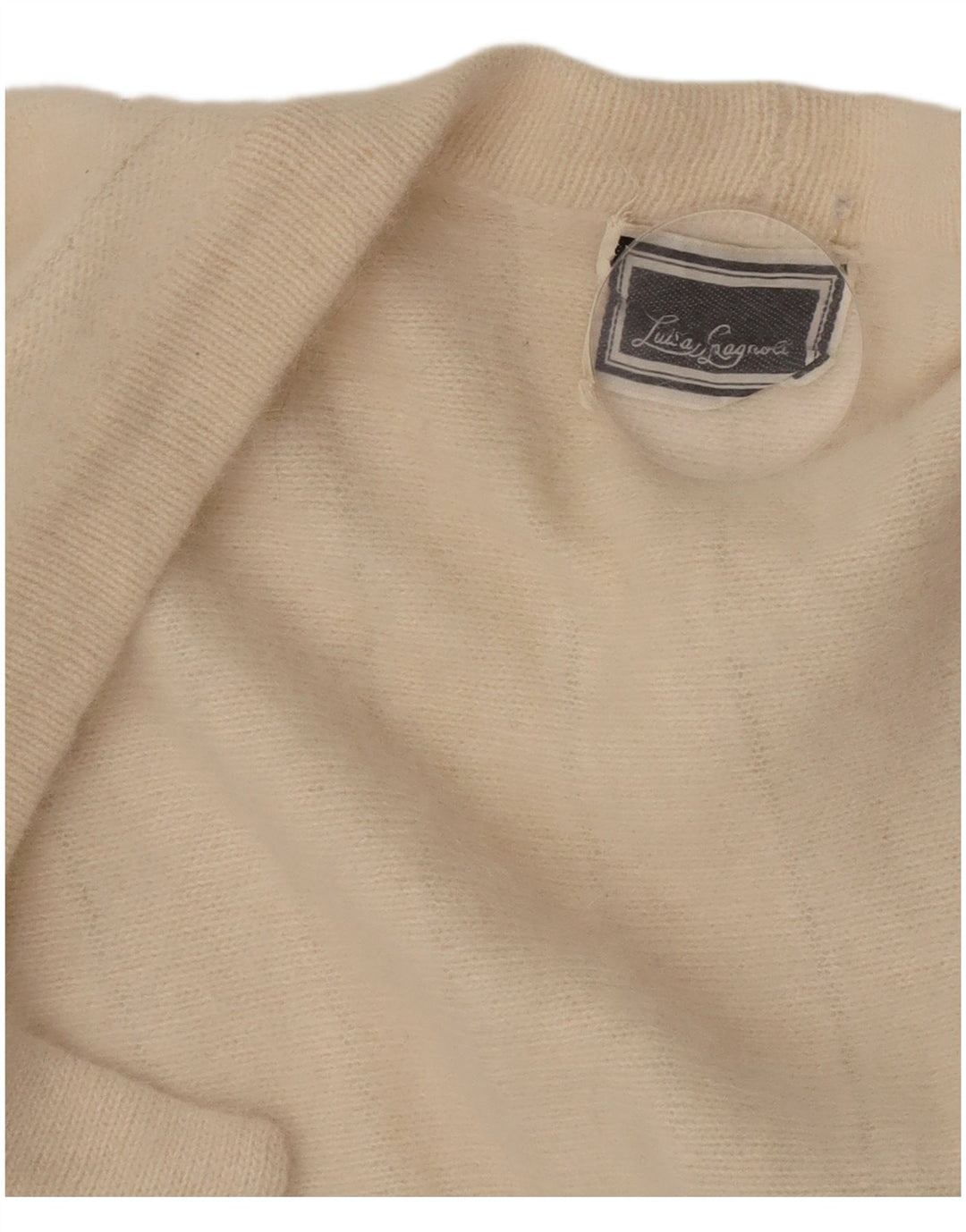 Luisa Spagnoli Maglia Bolero Aperto da Donna UK 14 Beige Medio