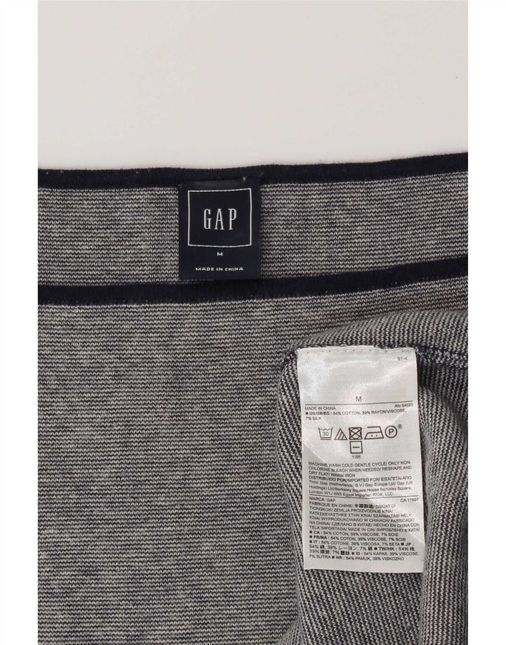 Gap Maglia da donna a maniche lunghe UK 14 Cotone grigio medio
