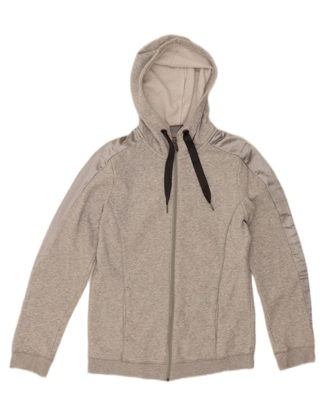 Maglione con cappuccio e zip da donna Puma UK 10 piccolo cotone grigio