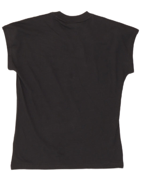 T-shirt Adidas da donna Top UK 16/18 grande cotone nero