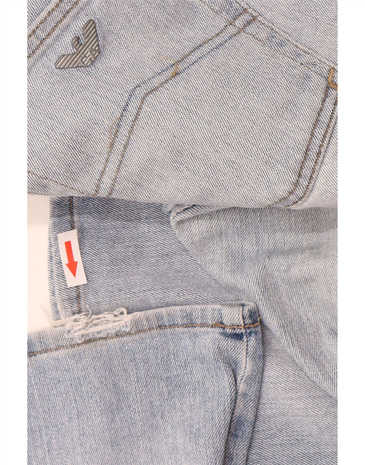 Jeans dritti da donna Armani W34 L35 Blu