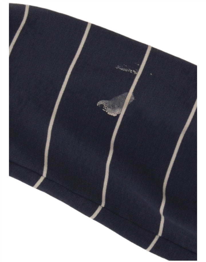 Felpa con cappuccio da uomo Puma grande a righe blu navy