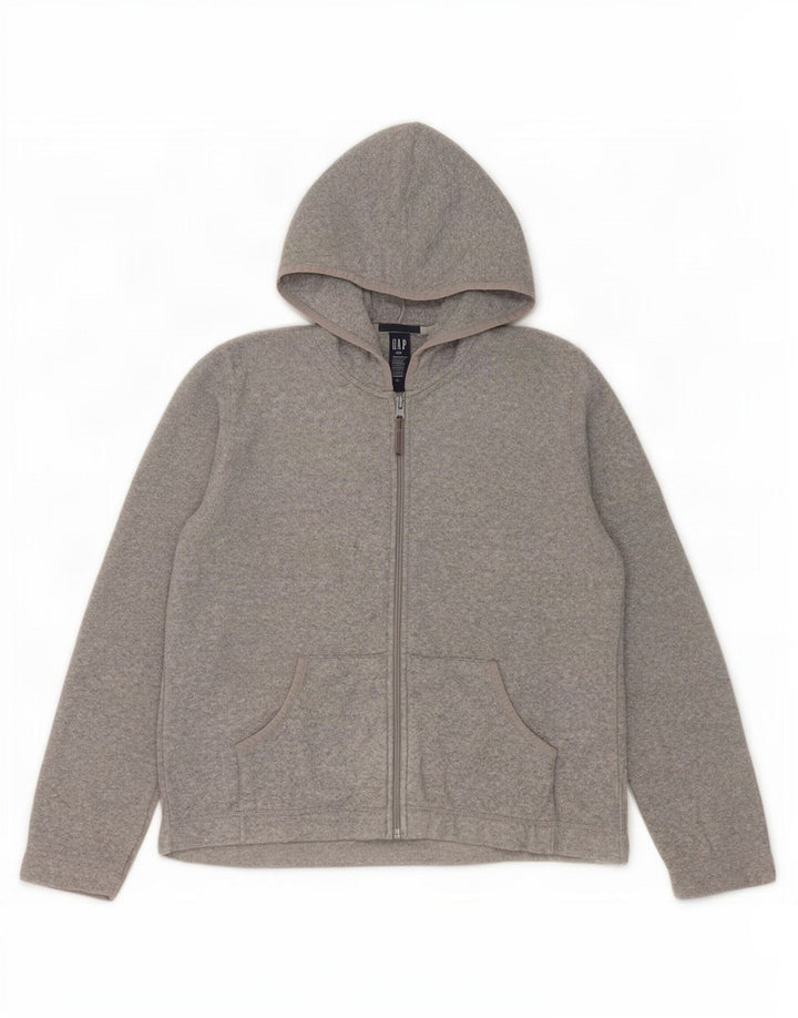 Giacca in pile oversize con cappuccio da donna Gap UK 10 Small Grigio Poliestere