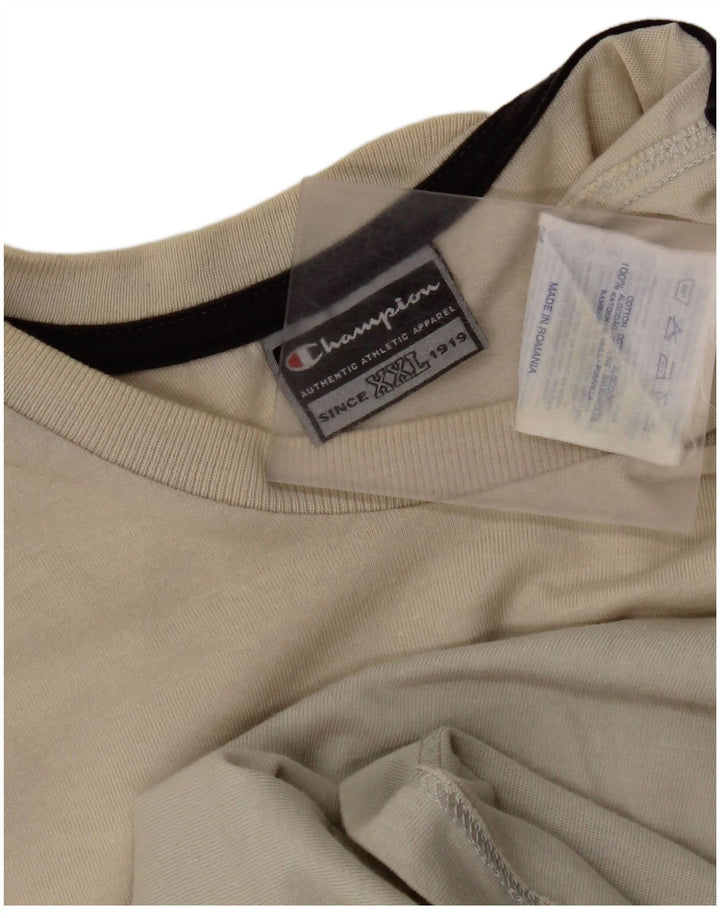 T-shirt grafica da uomo Champion Top 2XL cotone grigio