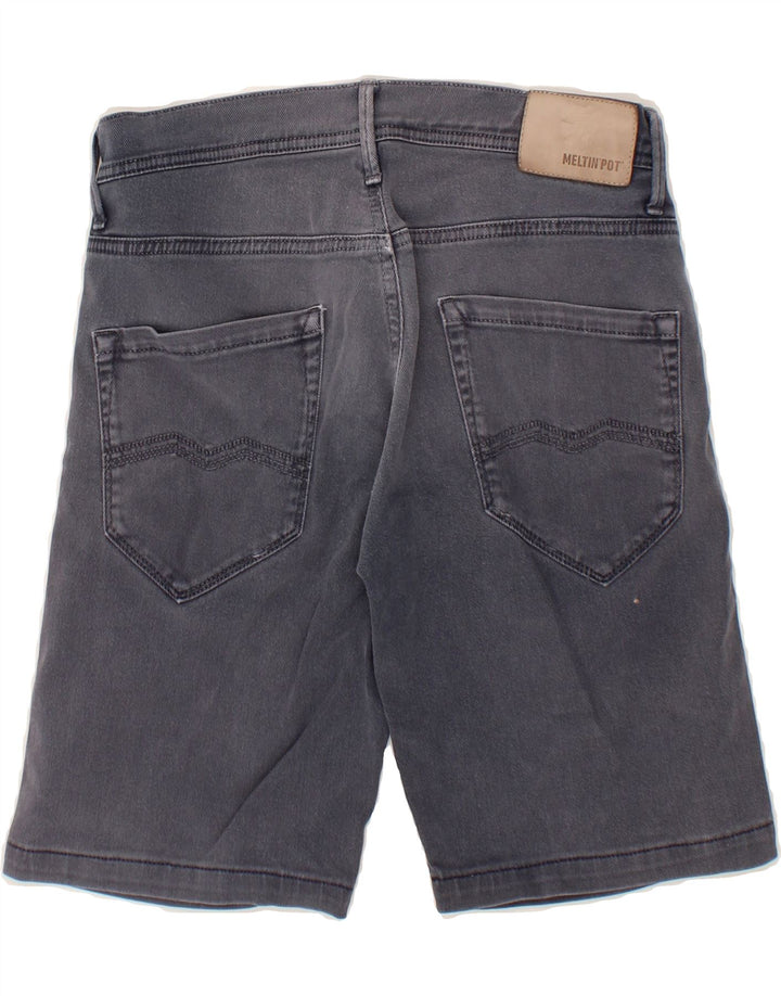 MELTIN' POT Womens Denim Shorts W31 Medium Navy Blue Cotton Vintage Meltin' Pot and Second-Hand Meltin' Pot from Messina Hembry 