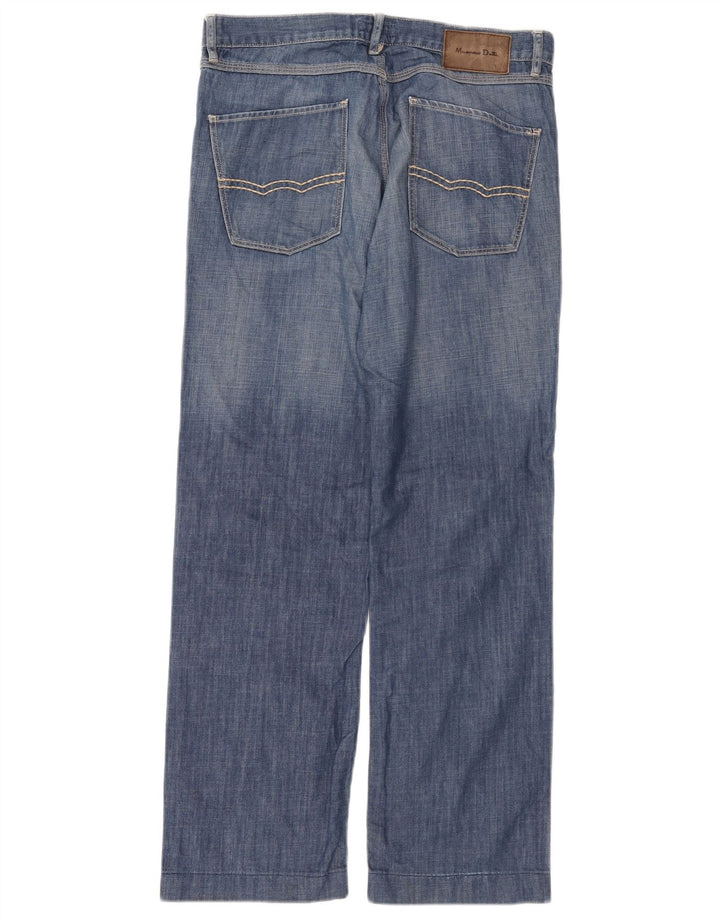 Jeans da uomo a gamba larga Massimo Dutti EU 42 Large W32 L30 Blu