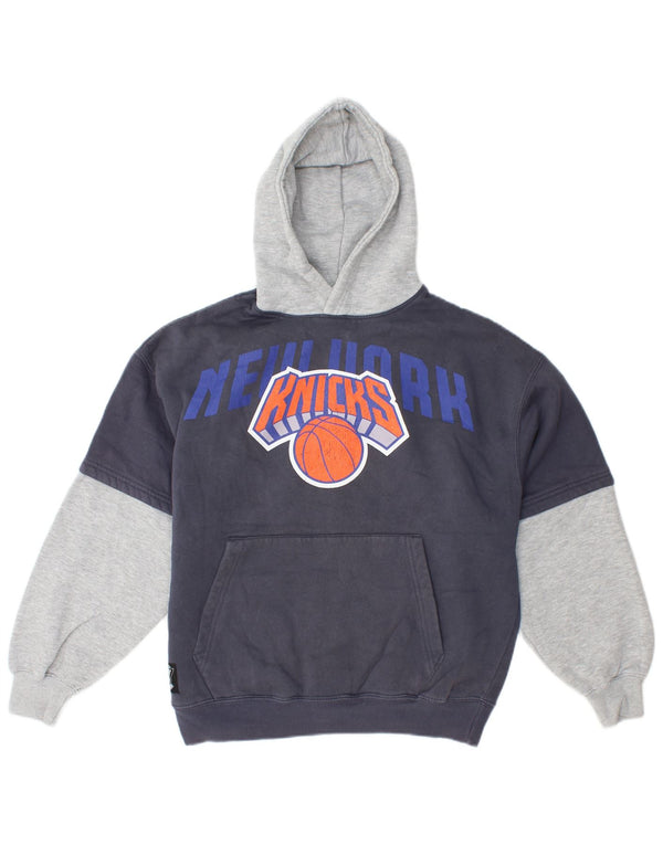 Maglione con cappuccio Zara per ragazzi dei New York Knicks, 13-14 anni, color block blu navy