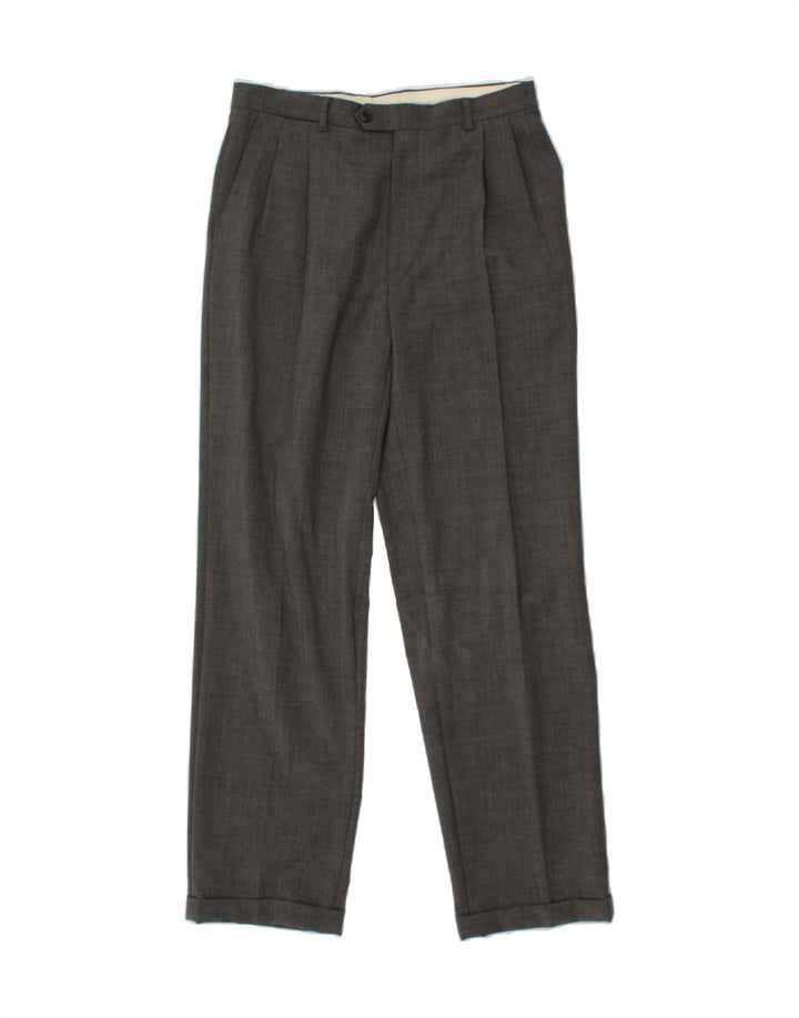 VALENTINO Set da uomo 3 bottoni 2 pezzi IT 48 medio W38 L32 Lana vergine grigia