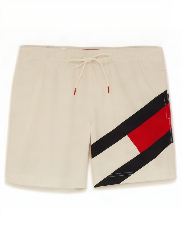 Pantaloncini da bagno slim fit da uomo Tommy Hilfiger Small White Colourblock