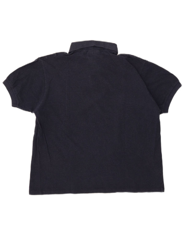 Polo da uomo Lacoste vestibilità classica taglia 5 grande in cotone blu navy