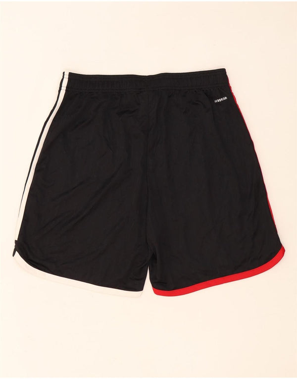 Pantaloncini sportivi Adidas Fulham FC da uomo grandi in poliestere nero