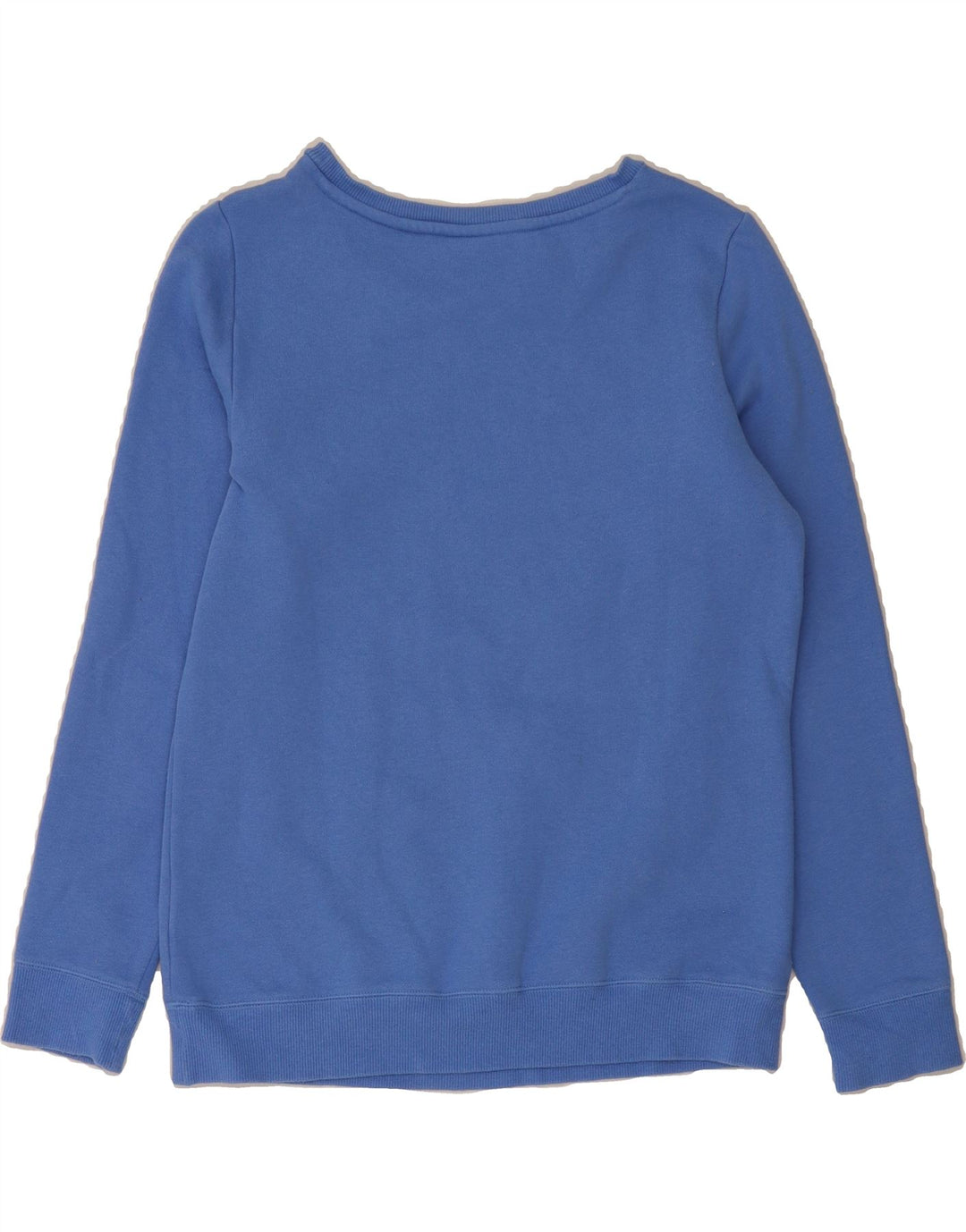 PUMA Womens Graphic Sweatshirt Jumper UK 14 Medium  Blue Cotton Vintage Puma and Second-Hand Puma from Messina Hembry 