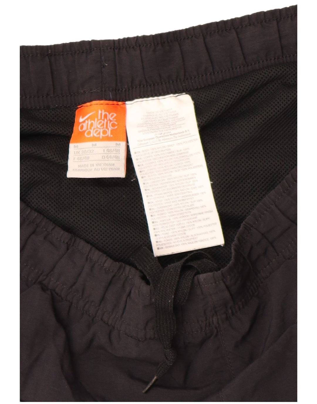 Pantaloncini sportivi Nike da uomo, nylon color block medio nero