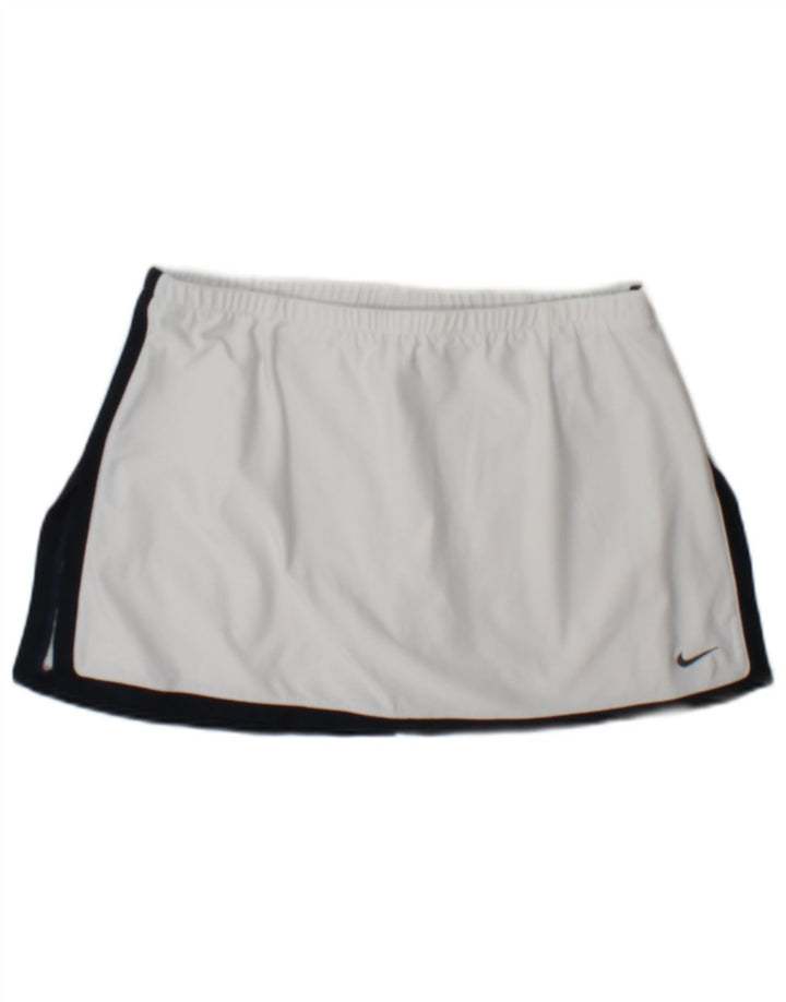 Mini gonna da tennis Nike da donna US 8/10 poliestere color block bianco medio