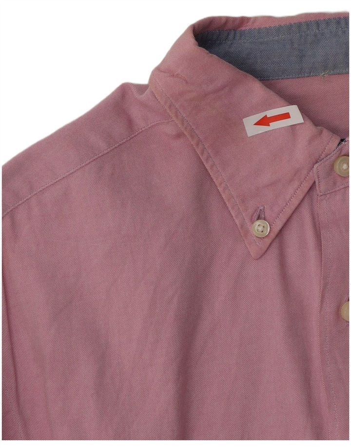 MASSIMO DUTTI Camicia Uomo Large Rosa Cotone