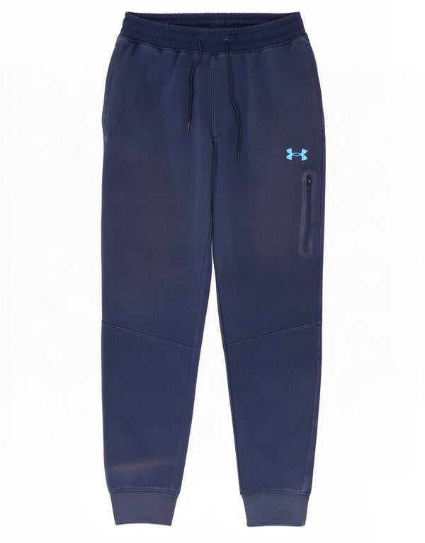 Pantaloni da tuta Under Armour da uomo con grafica grafica da jogging, colore blu navy medio