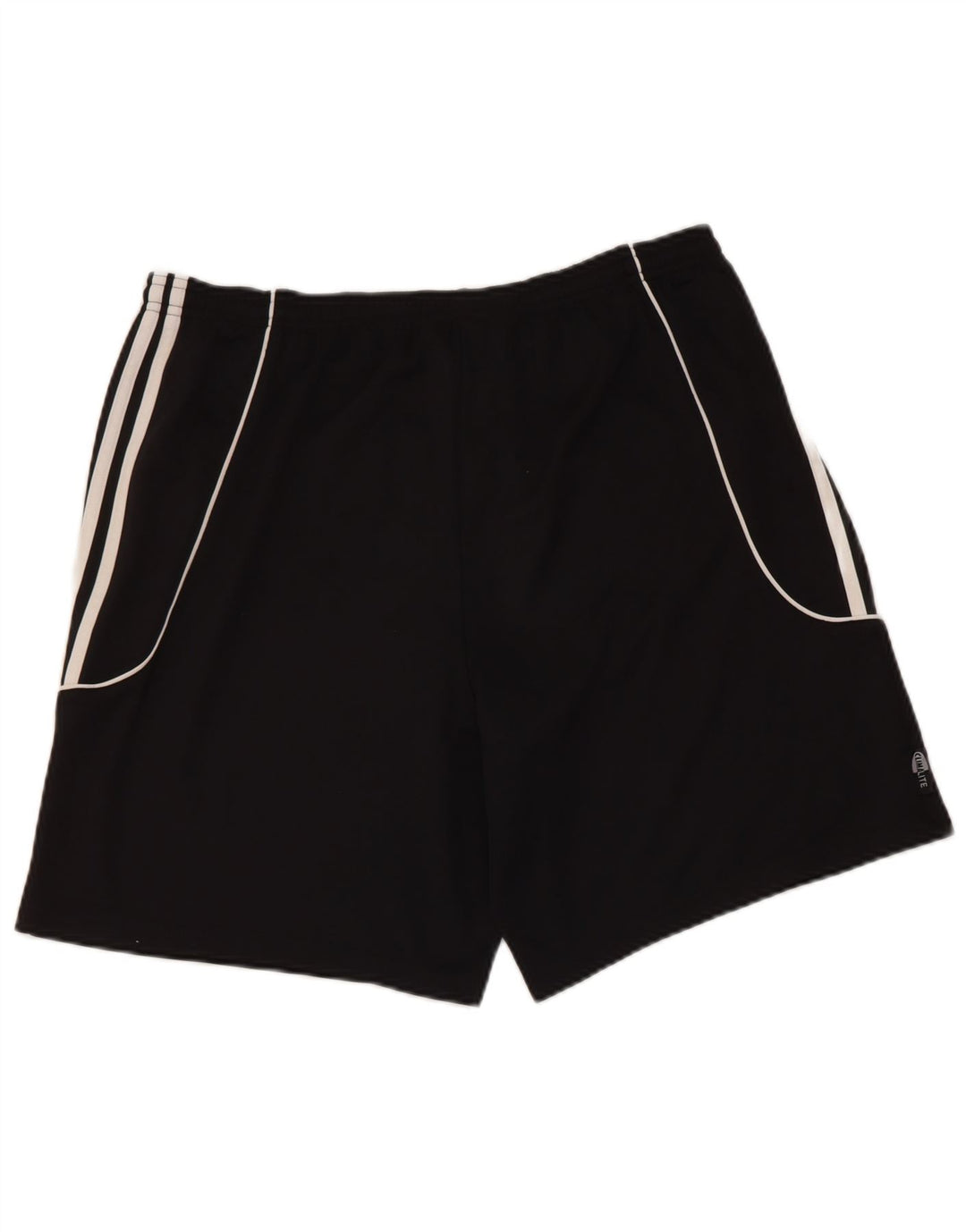 Pantaloncini sportivi Adidas Climalite da uomo grandi in poliestere nero