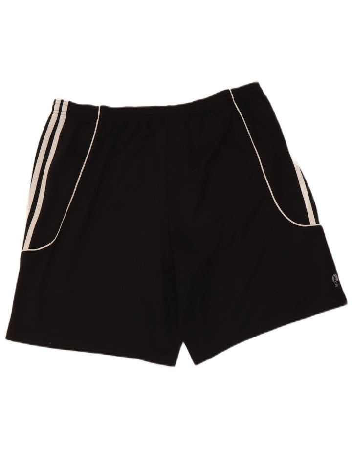 Pantaloncini sportivi Adidas Climalite da uomo grandi in poliestere nero