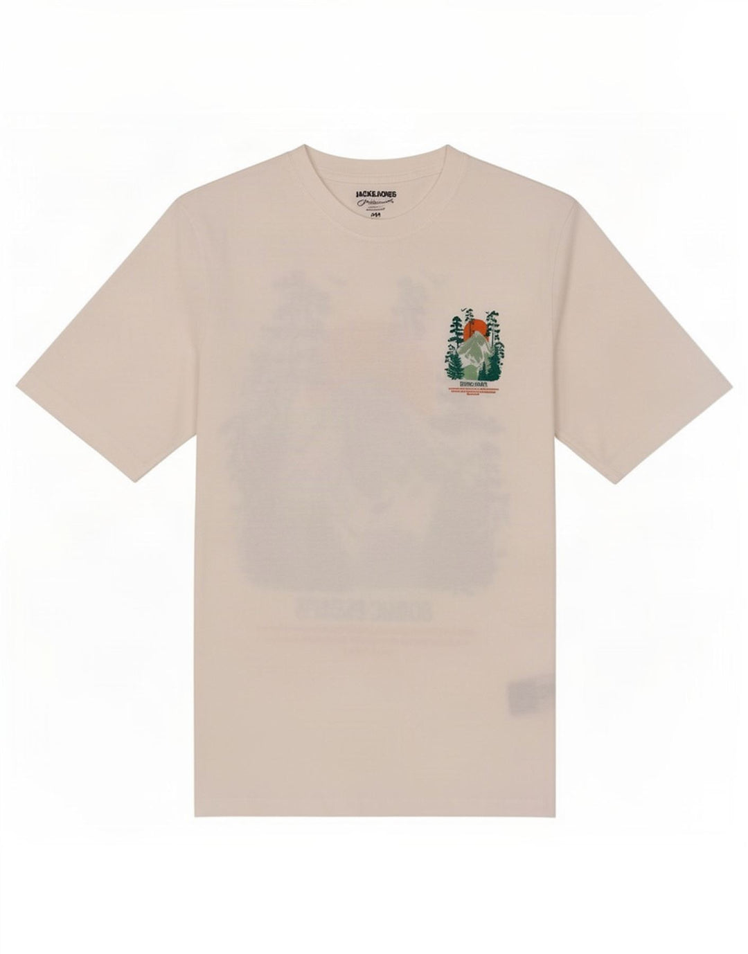 T-shirt grafica da uomo Jack & Jones Top in cotone bianco medio