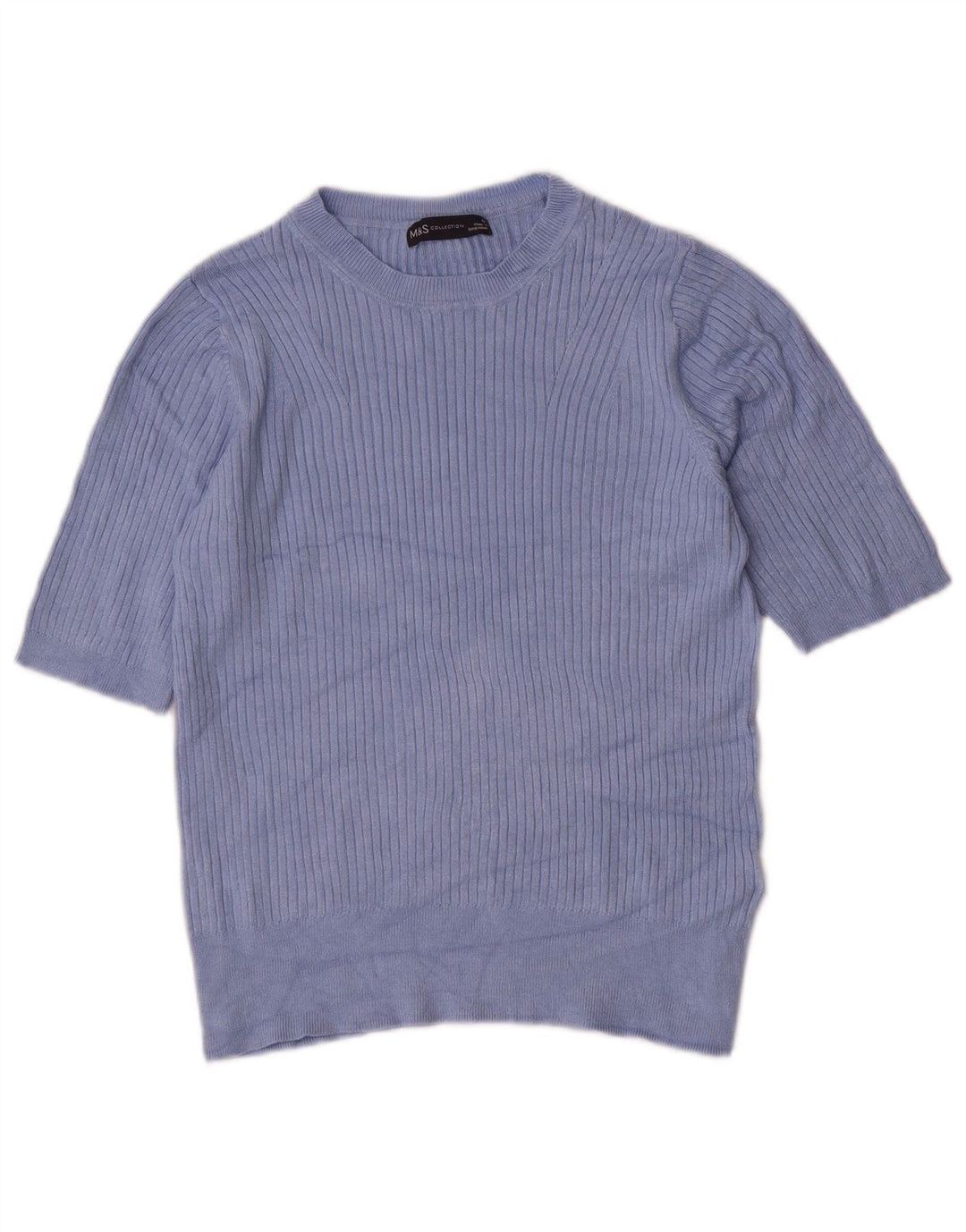 Maglione maglione con scollo a barca da donna Marks & Spencer UK 12 Blu medio