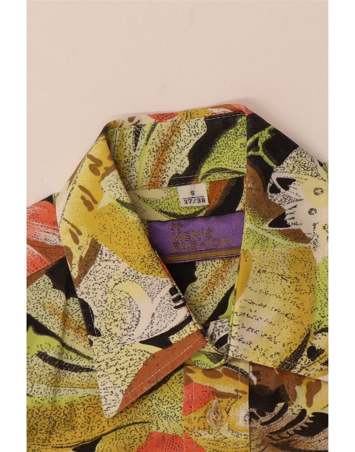 Camicia a maniche corte da uomo VINTAGE piccolo floreale multicolore