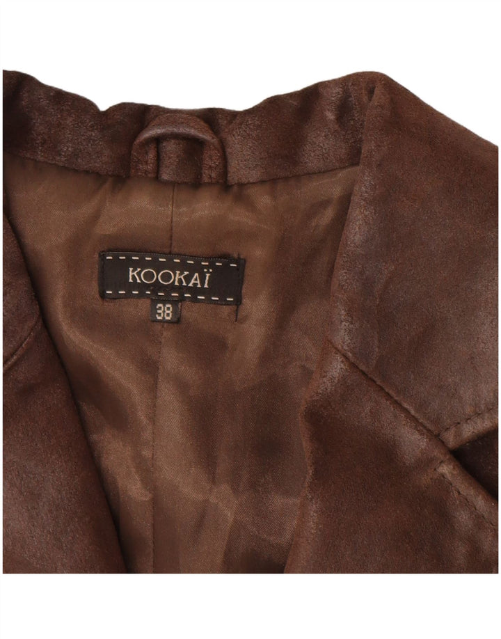 Cappotto in pelle da donna Kookai EU 38 Pelle marrone medio