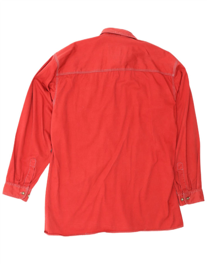 Camicia in denim da uomo Limit taglia 39/40 cotone rosso medio