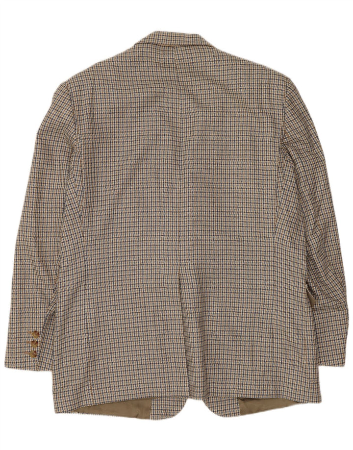 Giacca blazer da uomo a 2 bottoni Orvis UK 44 2XL Pied de poule beige