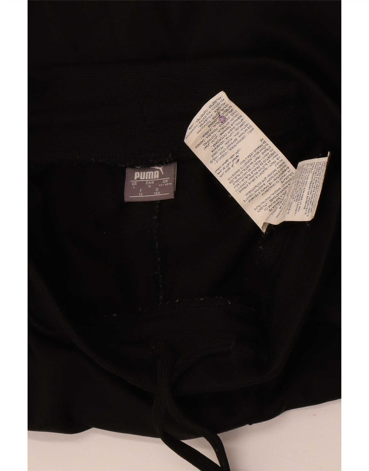 Pantaloni da tuta con grafica Puma da ragazzo, pantaloni da jogging, 11-12 anni, poliestere nero