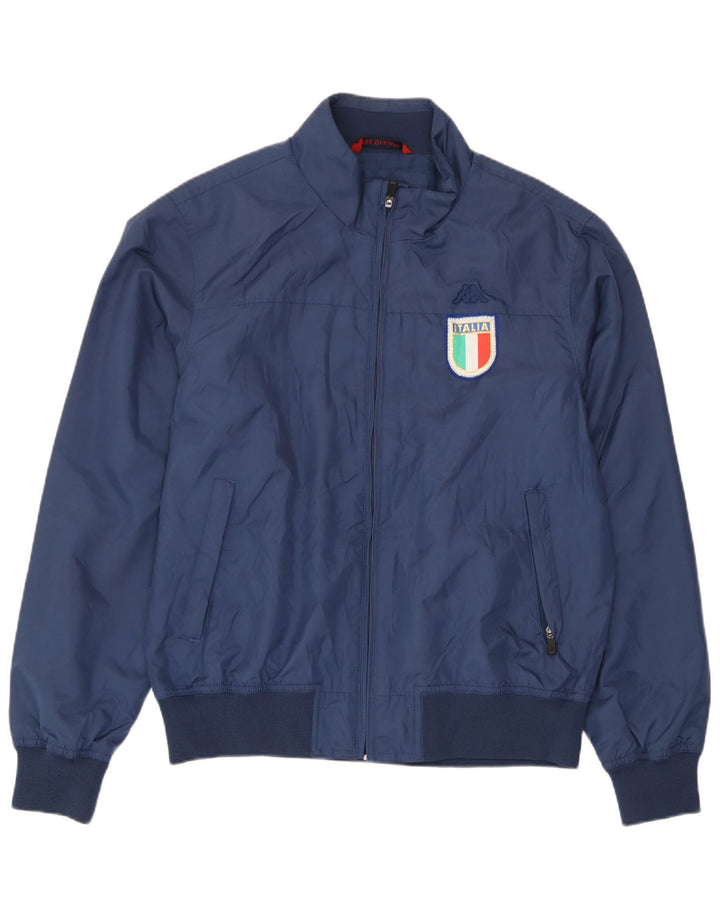 Giubbotto bomber Kappa da uomo Italia UK 40 Large blu navy in poliestere
