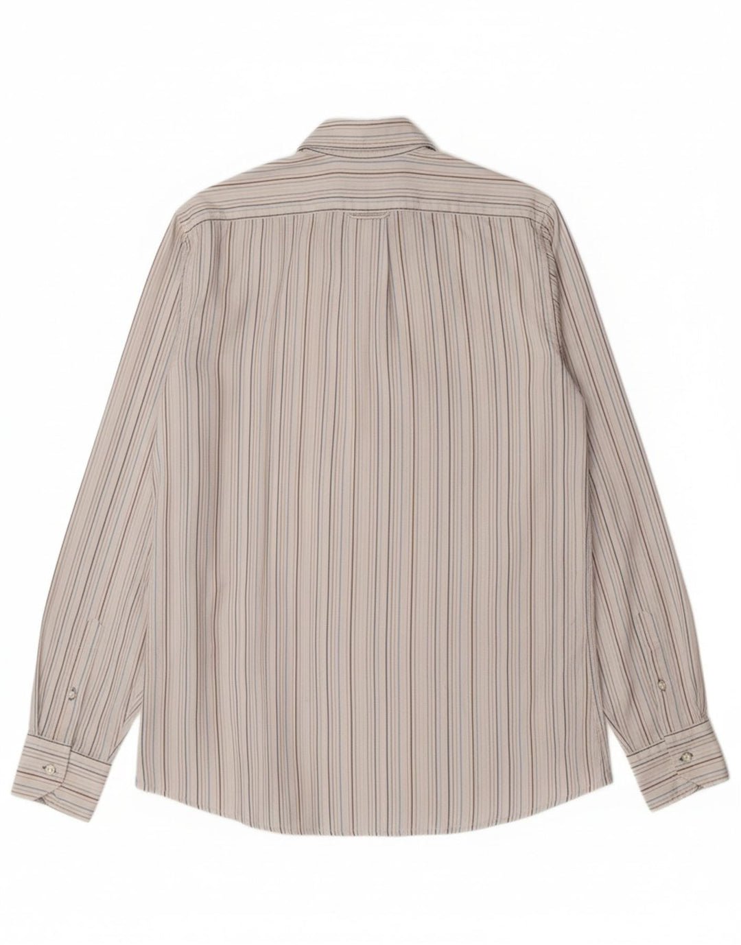JECKERSON Mens Shirt Large White Striped Cotton