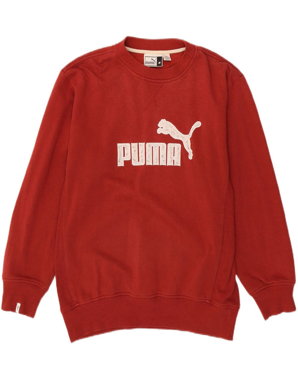 Felpa con grafica PUMA da uomo, colore rosso medio