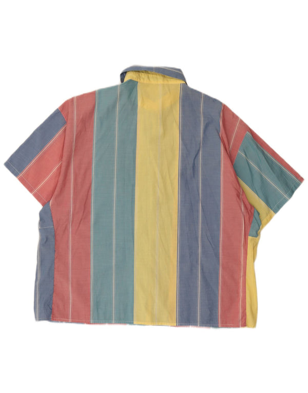 Camicia a maniche corte da donna Les Copains XL a righe multicolore